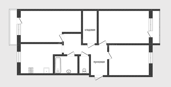 3-к квартира, 86 кв.м., улица Орджоникидзе, 50А