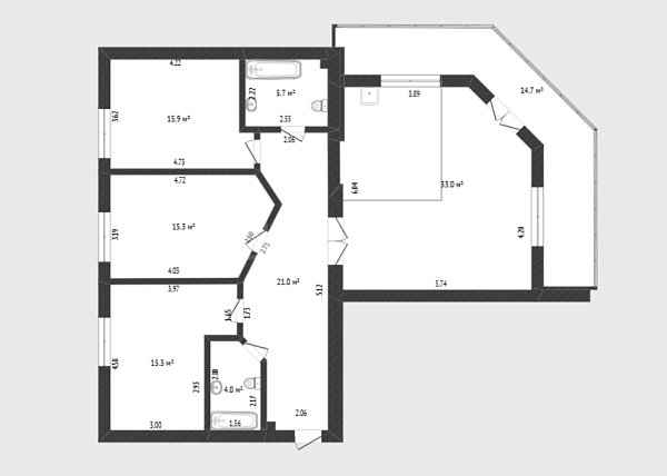 3-к квартира, 110 кв.м., улица Герцена, 82/1