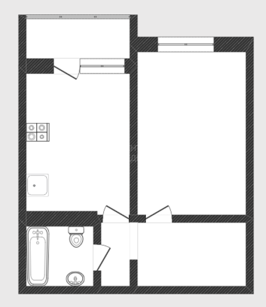 1-к квартира, 38 кв.м., улица Николая Фёдорова, 17