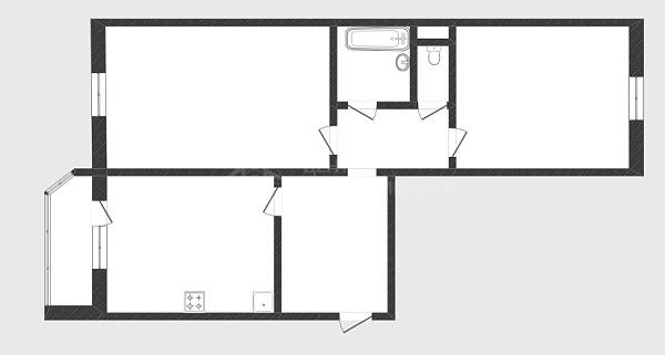 2-к квартира, 66 кв.м., Кремлёвская улица, 87