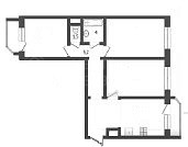 3-к квартира, 92 кв.м., улица Федюнинского, 60к2 3-к квартира, 92 кв.м., улица Федюнинского, 60к2