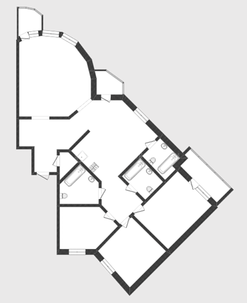 4-к квартира, 183 кв.м., улица Котовского, 1/2