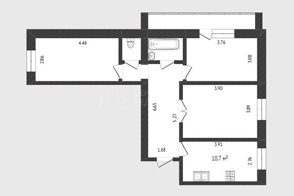 3-к квартира, 67 кв.м., улица Самарцева, 30