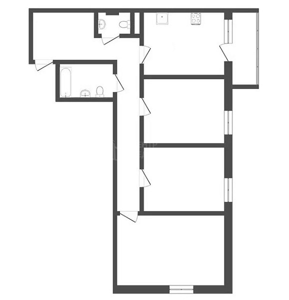 3-к квартира, 78 кв.м., Таврическая улица, 9к3