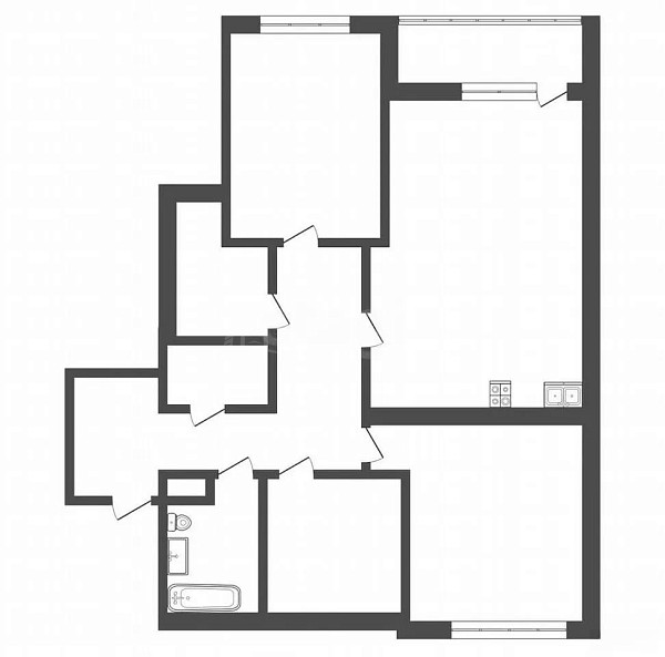 3-к квартира, 97 кв.м., улица Евгения Войнова, 7