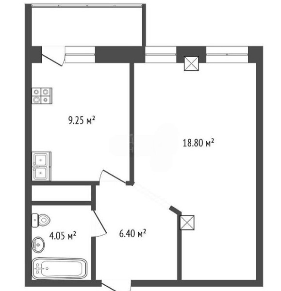 1-к квартира, 45 кв.м., улица Прокопия Артамонова, 6к1