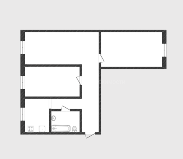 3-к квартира, 58 кв.м., Урожайная улица, 2