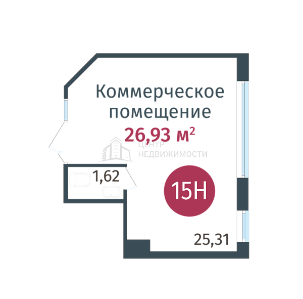 Квартира в новостройке, 27 кв.м., ул. Сергея Джанбровского,  д. 27, соор. 1