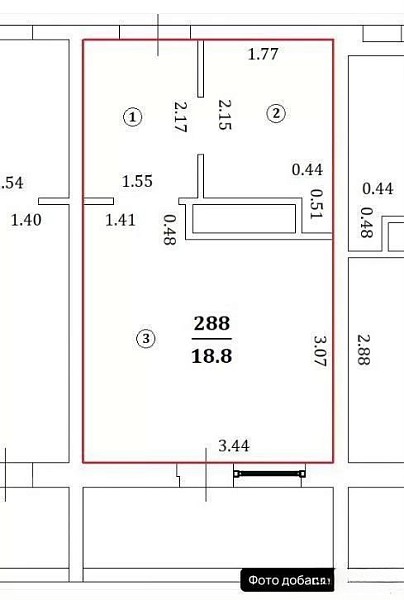 2-к квартира, 65 кв.м.
