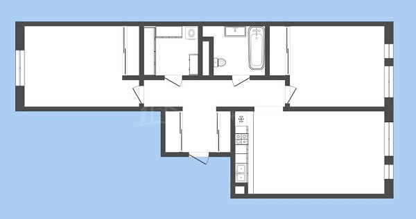 2-к квартира, 70 кв.м., улица Тимофея Чаркова, 83