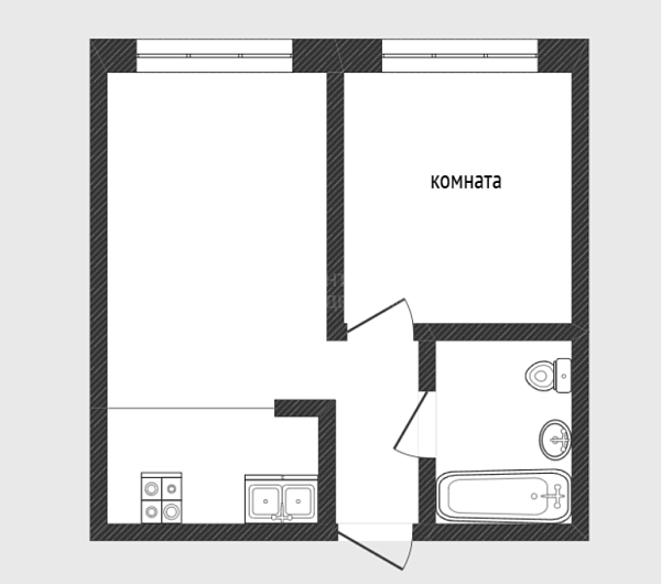 1-к квартира, 39 кв.м., улица Тимофея Чаркова, 91