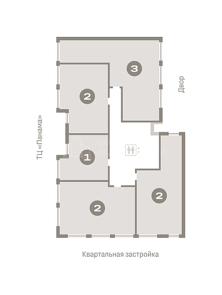 2-к квартира в новостройке, 74 кв.м.