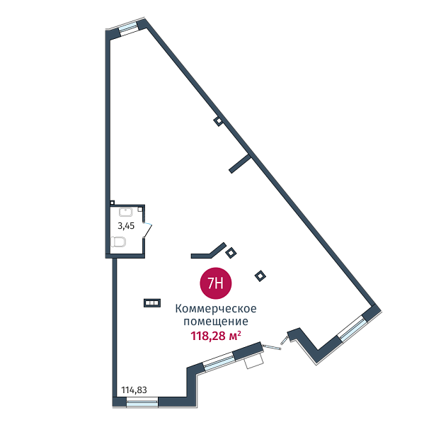 Квартира в новостройке, 118 кв.м., ул. Сергея Джанбровского, д. 27