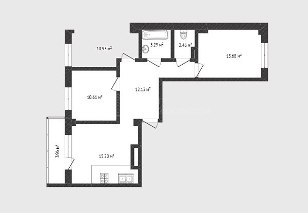 3-к квартира, 70 кв.м., улица Фёдора Достоевского, 24