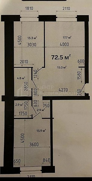 2-к квартира, 73 кв.м., Новгородская улица, 14