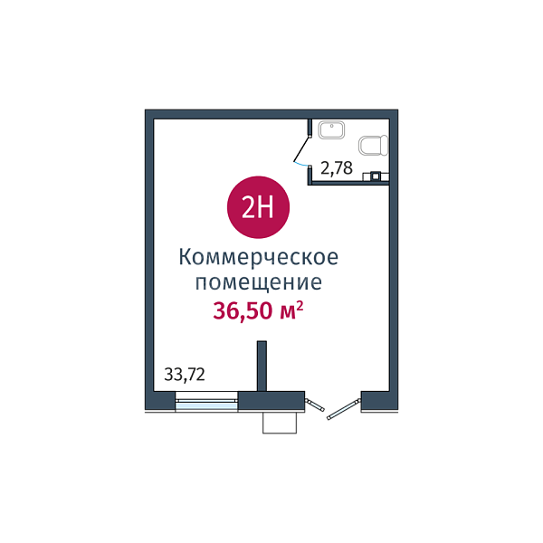 Квартира в новостройке, 36 кв.м., ул. Сергея Джанбровского, д. 27