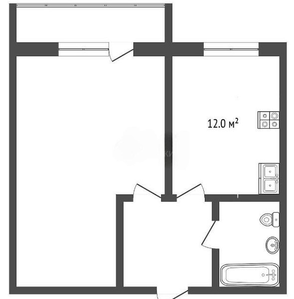 1-к квартира, 36 кв.м., улица Фармана Салманова, 4