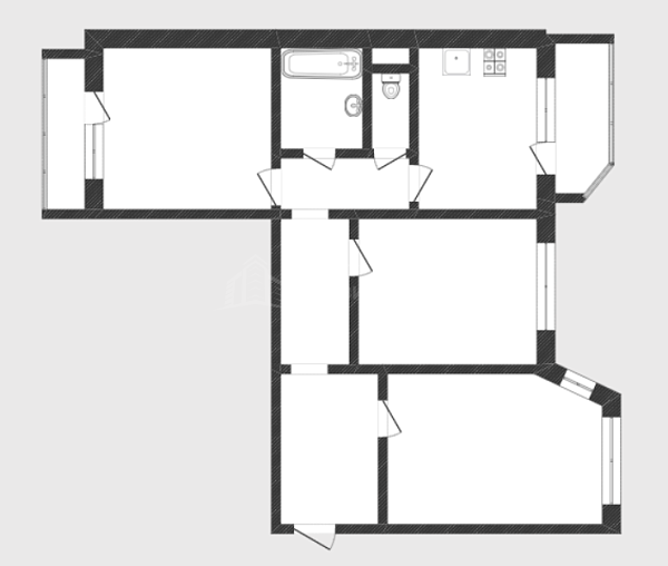 3-к квартира, 75 кв.м., улица Пермякова, 65