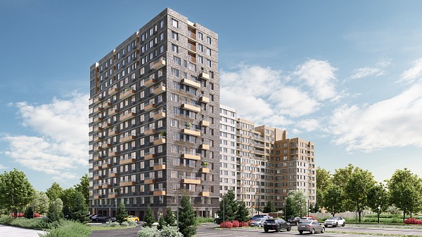 2-к квартира в новостройке, 66 кв.м.