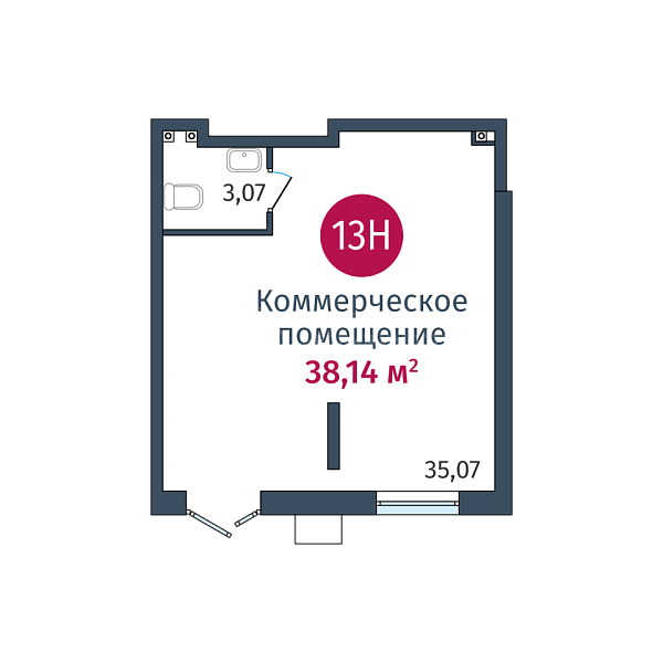 Квартира в новостройке, 38 кв.м., ул. Сергея Джанбровского,  д. 27, к. 1