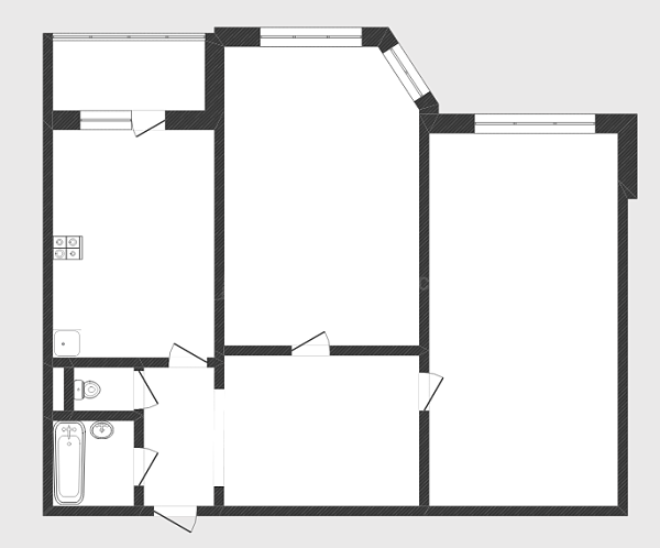 2-к квартира, 74 кв.м., Широтная улица, 100