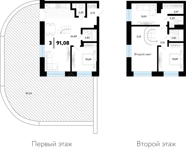 3-к квартира в новостройке, 91 кв.м., ул Малышева,  31, корпус 1