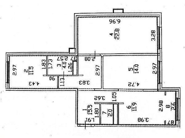 3-к квартира, 81 кв.м., улица Василия Подшибякина, 12