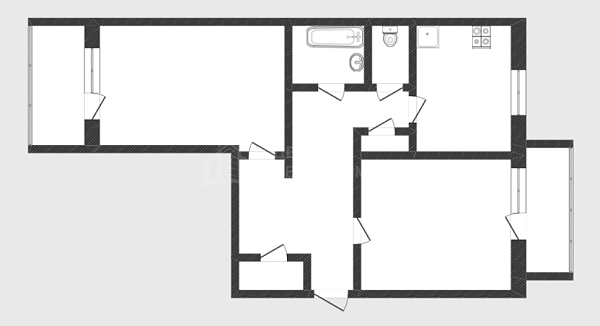 2-к квартира, 59 кв.м., Мурманская улица, 65