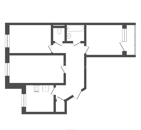 3-к квартира, 64 кв.м., Камчатская улица, 2