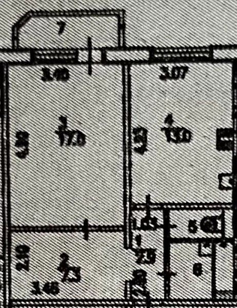 1-к квартира, 46 кв.м.