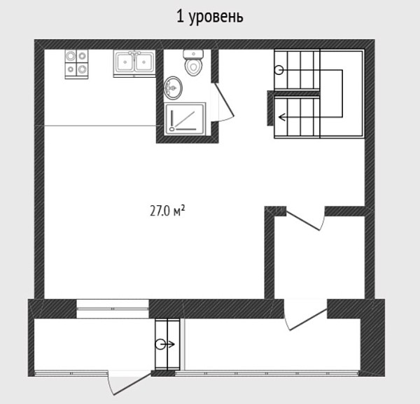 2-к квартира, 70 кв.м., улица Николая Глебова, 3