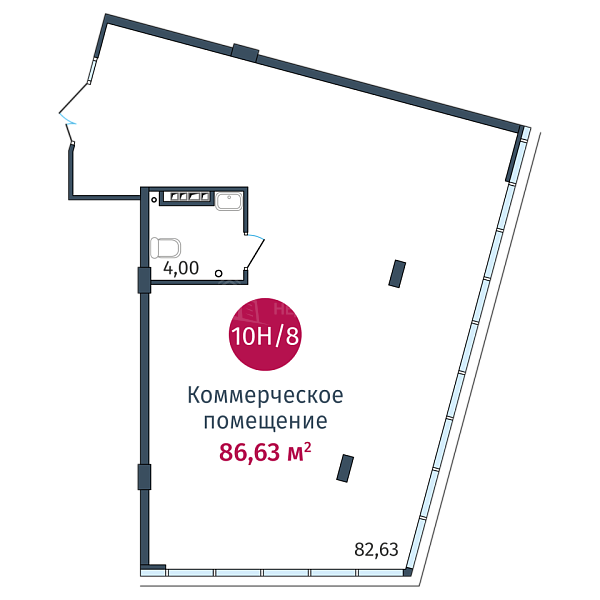 Квартира в новостройке, 86 кв.м., Тимофея Кармацкого, 17