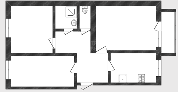 3-к квартира, 61 кв.м., улица Мельникайте, 50Б