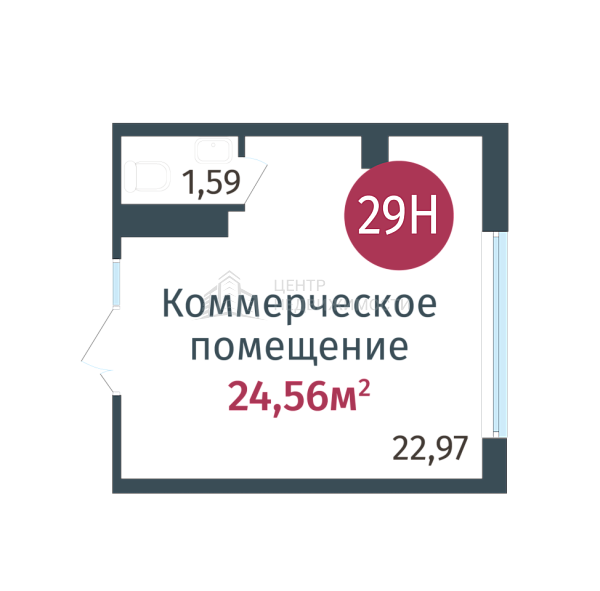 Квартира в новостройке, 24 кв.м., ул. Сергея Джанбровского,  д. 27, соор. 1