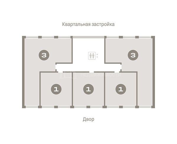 3-к квартира в новостройке, 82 кв.м.