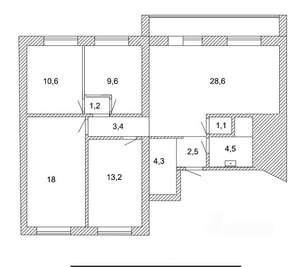 4-к квартира, 97 кв.м., улица Червишевский Тракт, 58
