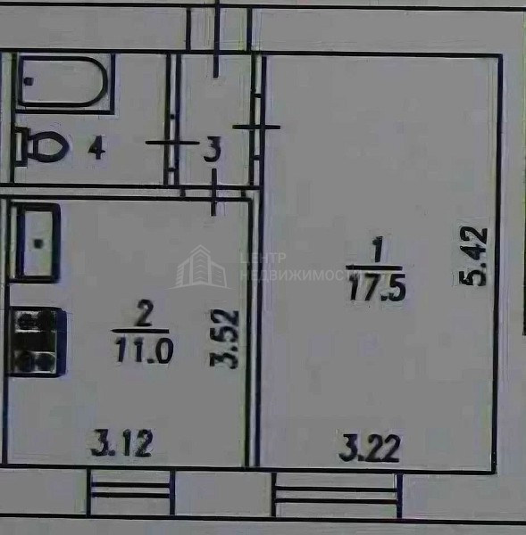 1-к квартира, 33 кв.м., Олимпийская улица, 16