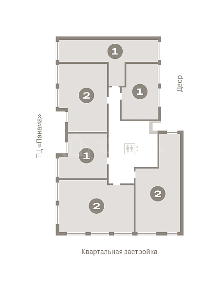 2-к квартира в новостройке, 74 кв.м.