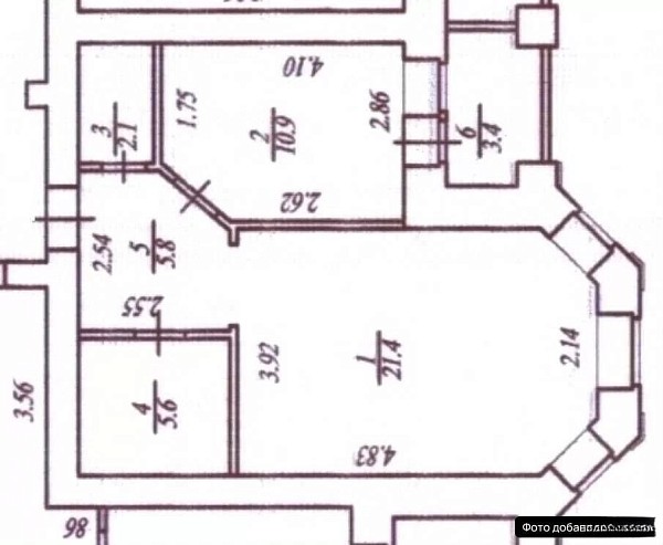 1-к квартира, 50 кв.м., улица Циолковского, 7к1