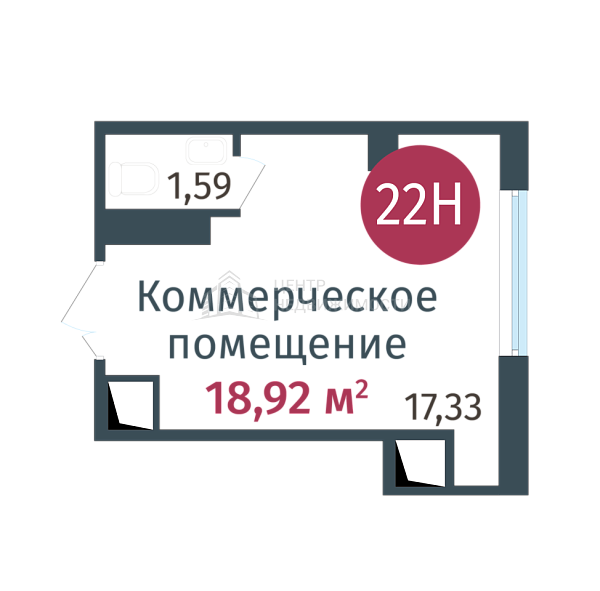 Квартира в новостройке, 18 кв.м., ул. Сергея Джанбровского,  д. 27, соор. 1