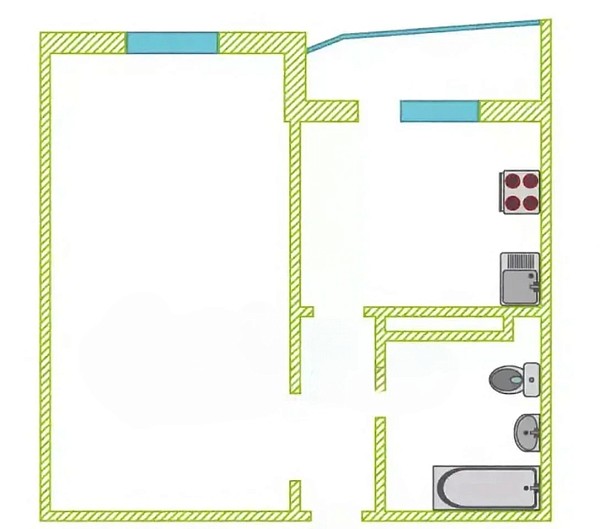 1-к квартира, 40 кв.м., улица Монтажников, 34