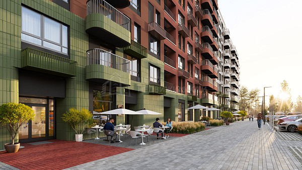 1-к квартира в новостройке, 33 кв.м.