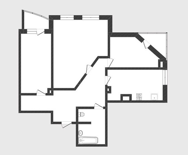 3-к квартира, 75 кв.м., улица Василия Гольцова, 3
