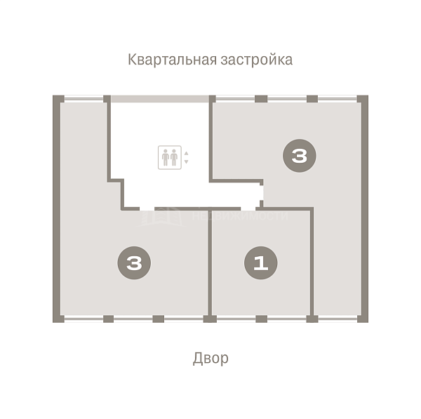 3-к квартира в новостройке, 81 кв.м.