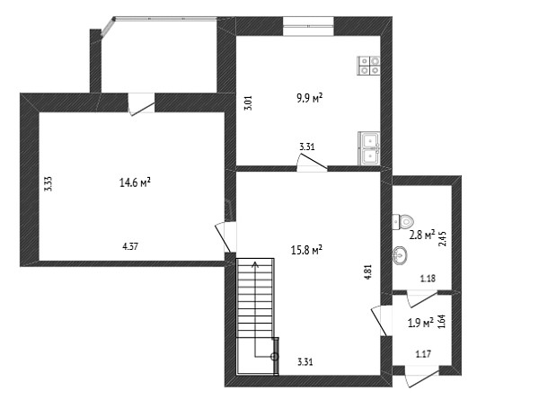 3-к квартира, 80 кв.м., Комсомольская улица, 56