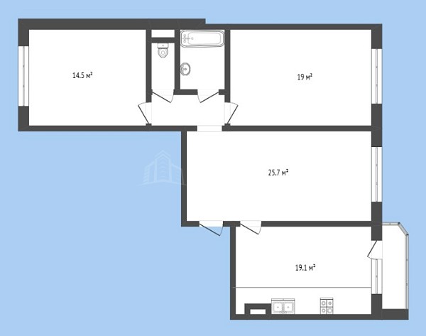 3-к квартира, 86 кв.м., улица Александра Митинского, 3