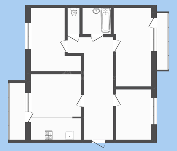 3-к квартира, 81 кв.м., Солнечный проезд, 22