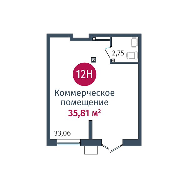 Квартира в новостройке, 35 кв.м., ул. Сергея Джанбровского,  д. 27, к. 1