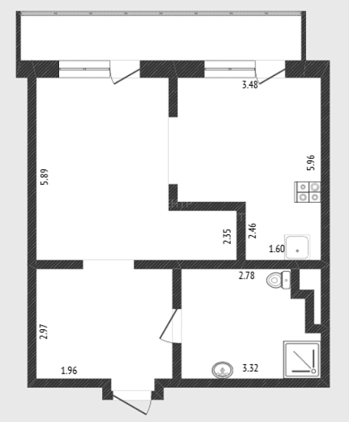 1-к квартира, 59 кв.м., улица Салтыкова-Щедрина, 58/3