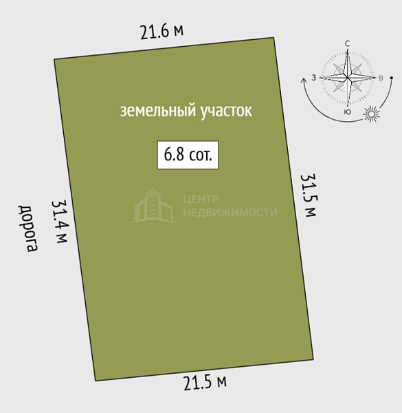 Дом с участком, 110 кв.м., деревня Ушакова